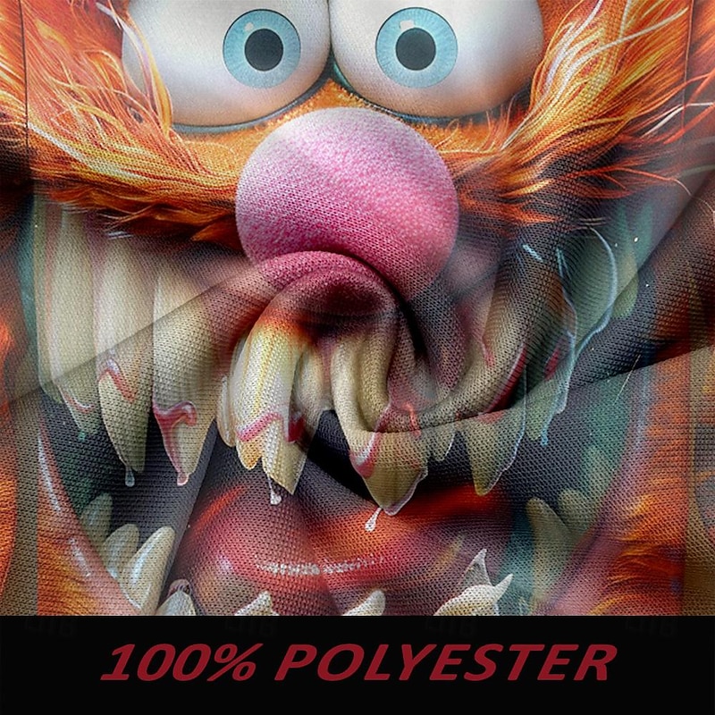 Men's Funny Hoodies Sweatshirt Long Sleeve Sweatshirt Crew Neck Fashion 3D Print Fall Winter3