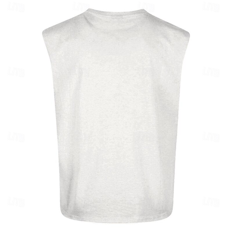 Men's Dragon T Shirt Sleeveless T shirt 3D Print Crew Neck Shirt Fashion Daily Party Street White Summer Spring Clothing Apparel S M L XL XXL XXXL2