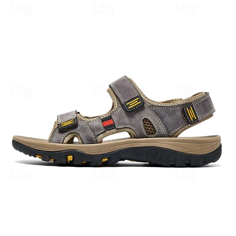 Men's Outdoor Hiking Sandals - Adjustable Strap Summer Beach Sandals for Adventure4