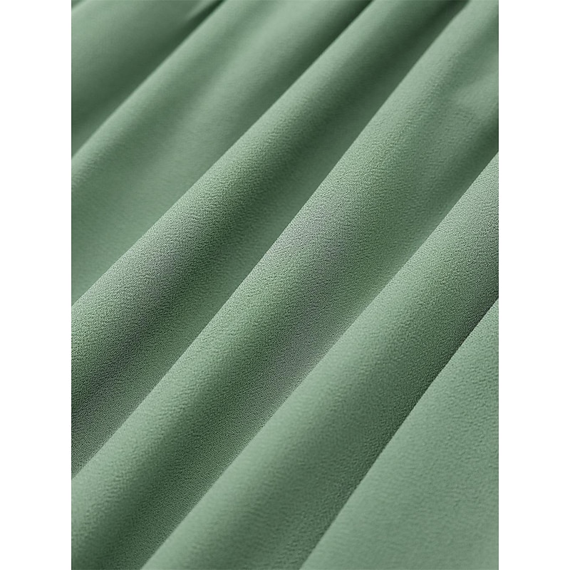 Women's Wedding Guest Cocktail Dress Maxi Dress Contrast Lace Party Elegant Formal V Neck Short Sleeve Pink Green Gray Color 12