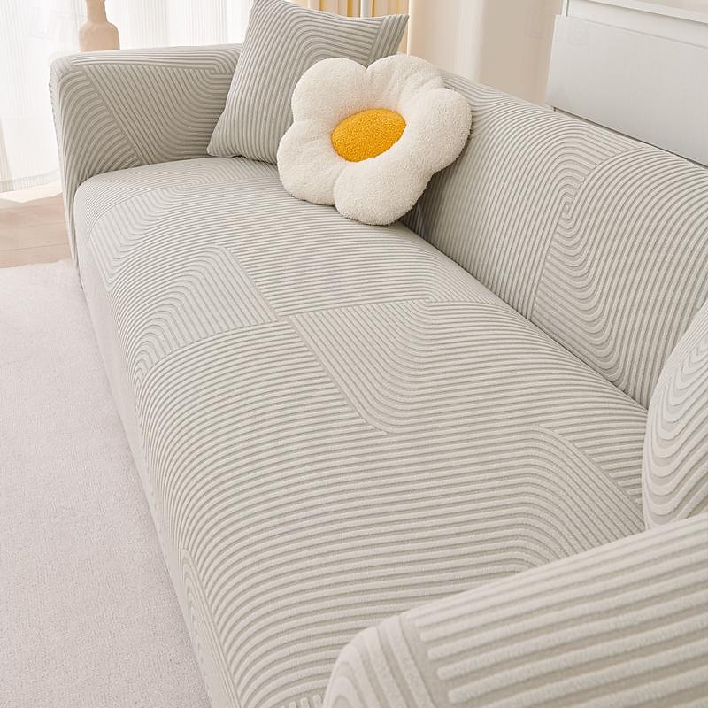 Stretchable Full Sofa Cover Slipcover Elastic All-Inclusive Couch Cover Anti-Slip and Durable Easy to Install and Machine Washable Perfect for Home Decor and Protection