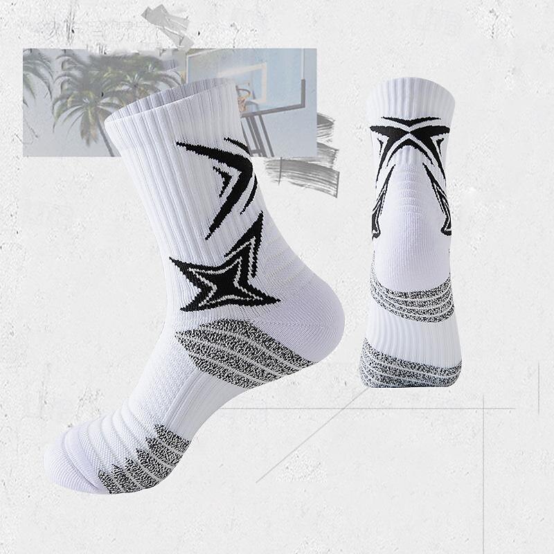 Men's 3 Pairs Multi Packs Socks Running Socks Casual Socks Black White Color Color Block Vacation Sports & Outdoor Daily Basic Medium Spring Fall Fashion Casual2