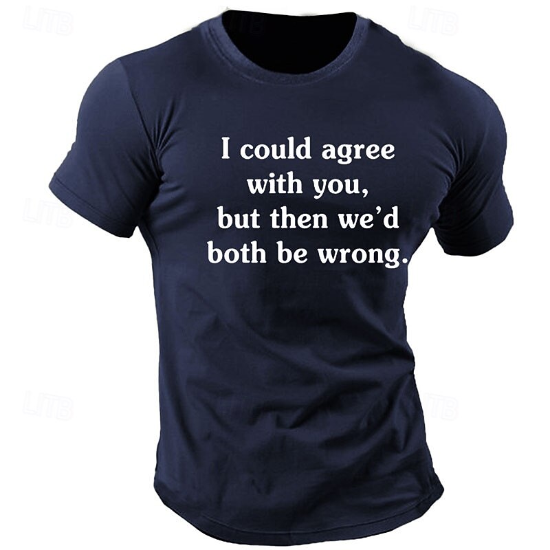 Men's Letter Graphic Prints T Shirt Graphic Tee Cotton Short Sleeve Graphic Shirt Black Green Dark Blue Comfortable Tee Outdoor Street Fashion Designer Clothing2