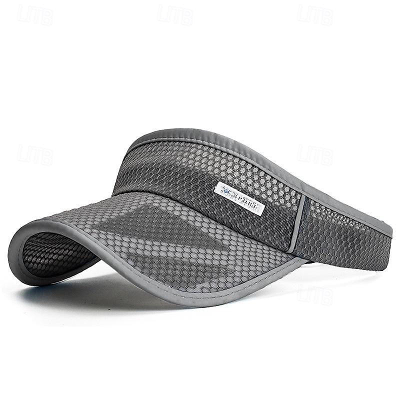 Men's Sun Hat Trucker Hat Mesh Cap Black White Polyester Mesh Fashion Casual Street Daily Solid Color Adjustable Sunscreen Breathable3