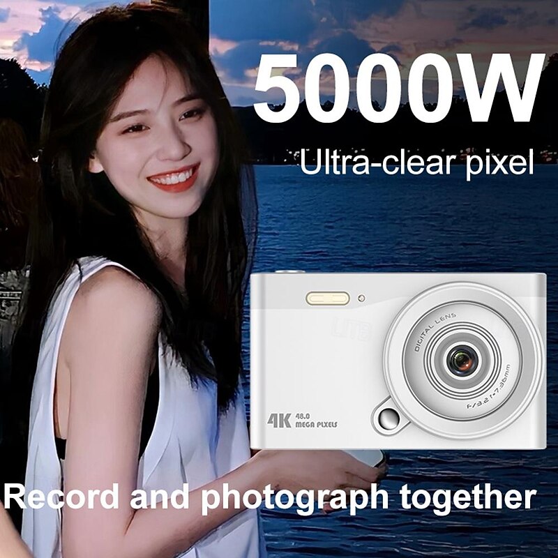 High definition anti shake 6800W true 4K high-definition digital student camera 16x zoom camera and video recorder3