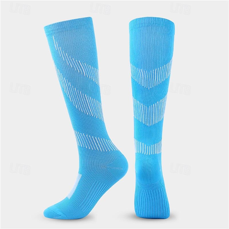 Compression Socks Athletic Sports Socks Running Socks 1 Pair Color Block Men's Socks Anti-Slip Breathable Sweat wicking Comfortable Gym Workout Basketball Running Jogging Cycling Sports Color Block