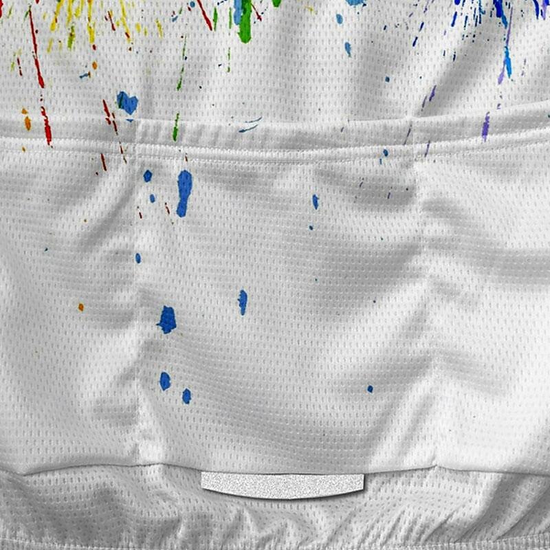 Men's Cycling Jersey Graffiti Short Sleeve Bike Tee Tshirt Jersey with 3 Rear Pockets Mountain Bike MTB Quick Dry Anatomic Design Wicking Breathable Sports Black White Red Clothing Apparel3