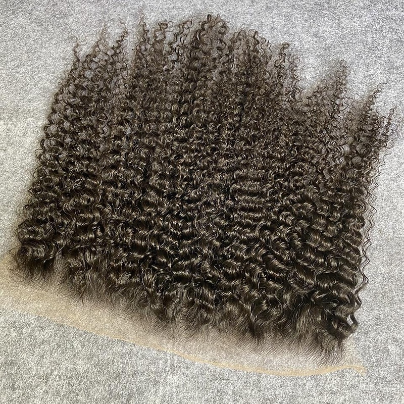 Vietnamese Hair 13*6 Closure Curly / Loose Wave Free Part Swiss Lace Remy Human Hair Women's with Baby Hair / Classic / Natural Hairline Daily Wear2