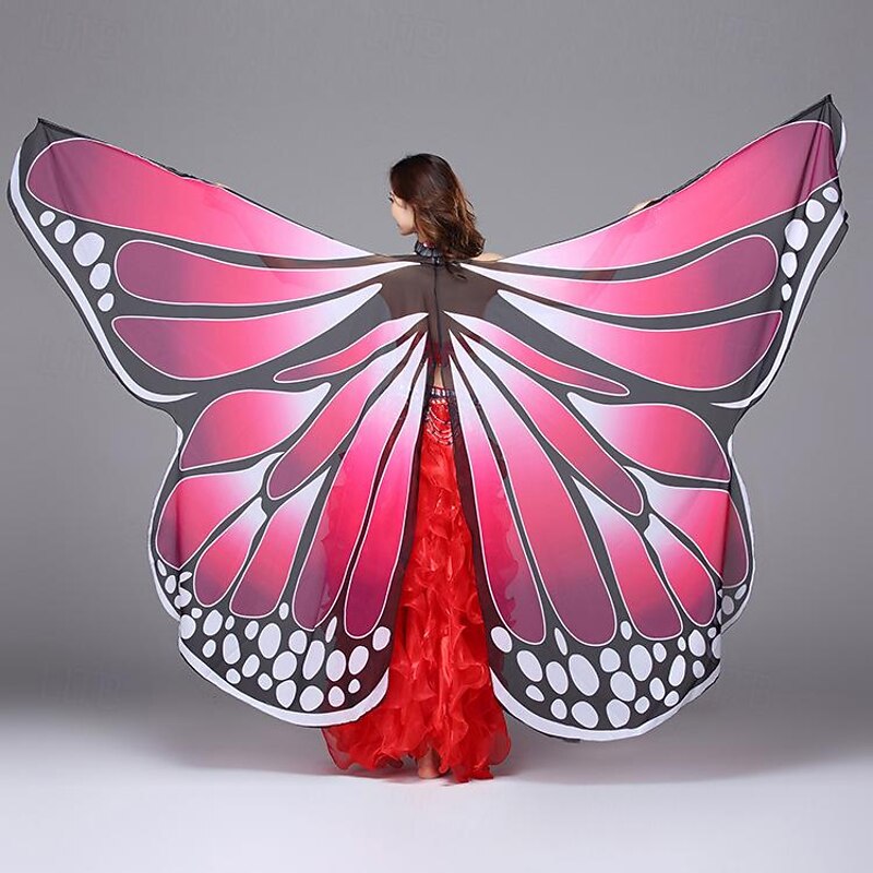 Butterfly Halloween Wings Carnival Costume Funny Costume Adults' Women's Carnival Mardi Gras Party Easy Halloween Costumes Dress Up2