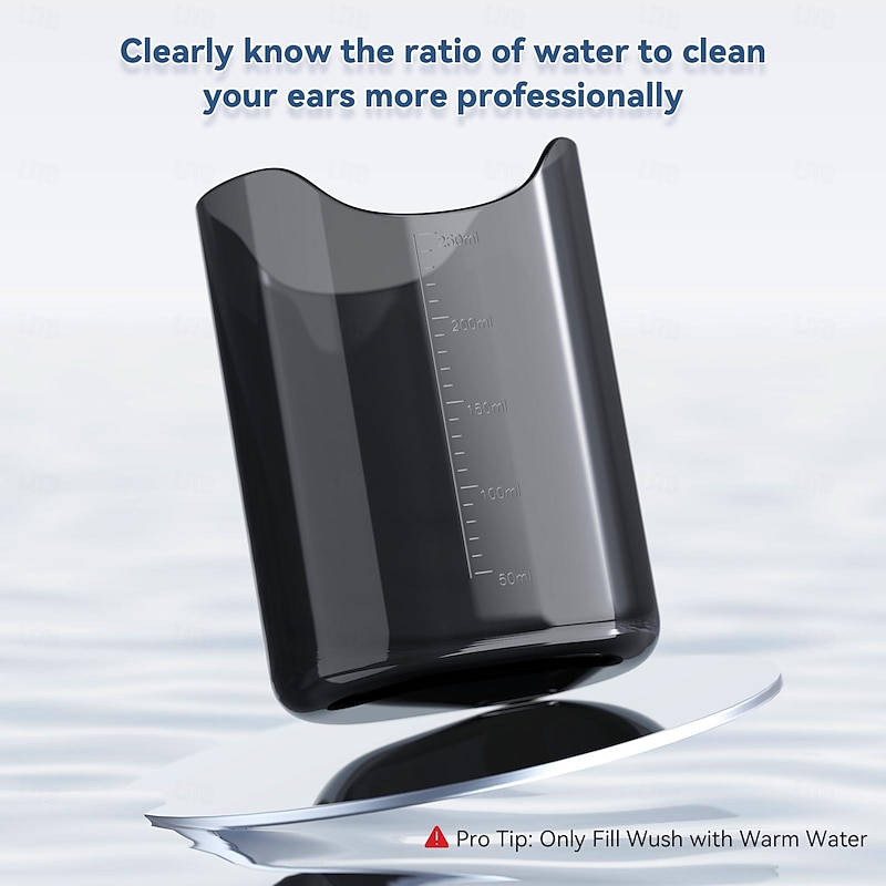 Ear Wax Removal Electric Ear Irrigation Flushing System Water Powered Ear Cleaner with 4 Pressure Modes Safe and Effective Ear Cleaning Tool Water Resistant USB Rechargeable4
