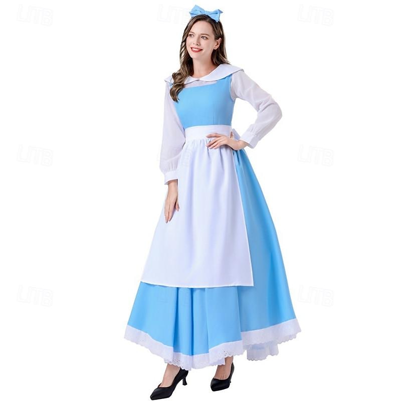 Alice in Wonderland Halloween Masquerade Adults' Women's Carnival Halloween Easy Halloween Costumes Dress Up3