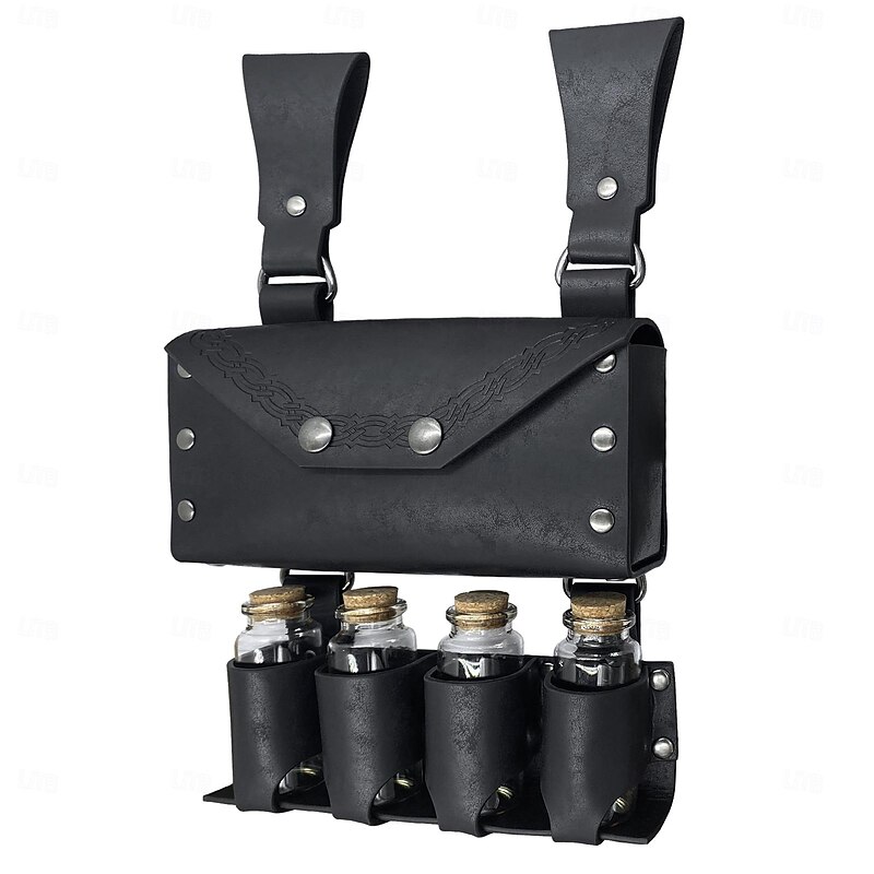 Retro Vintage Medieval Bag Belt Bag Waist Bag Viking Ranger Fancy Dress Men's Women's Unisex Viking Halloween Carnival Masquerade Party LARP Ren Faire Adults' Bag All Seasons2