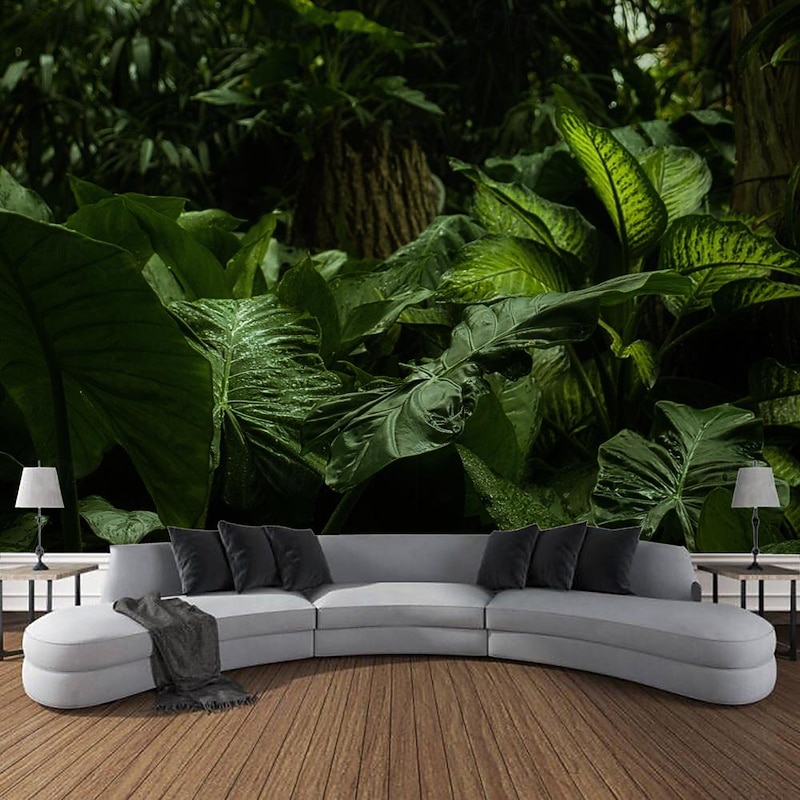 Nature Landscape Leaves Hanging Tapestry Wall Art Large Tapestry Mural Decor Photograph Backdrop Blanket Curtain Home Bedroom Living Room Decoration4