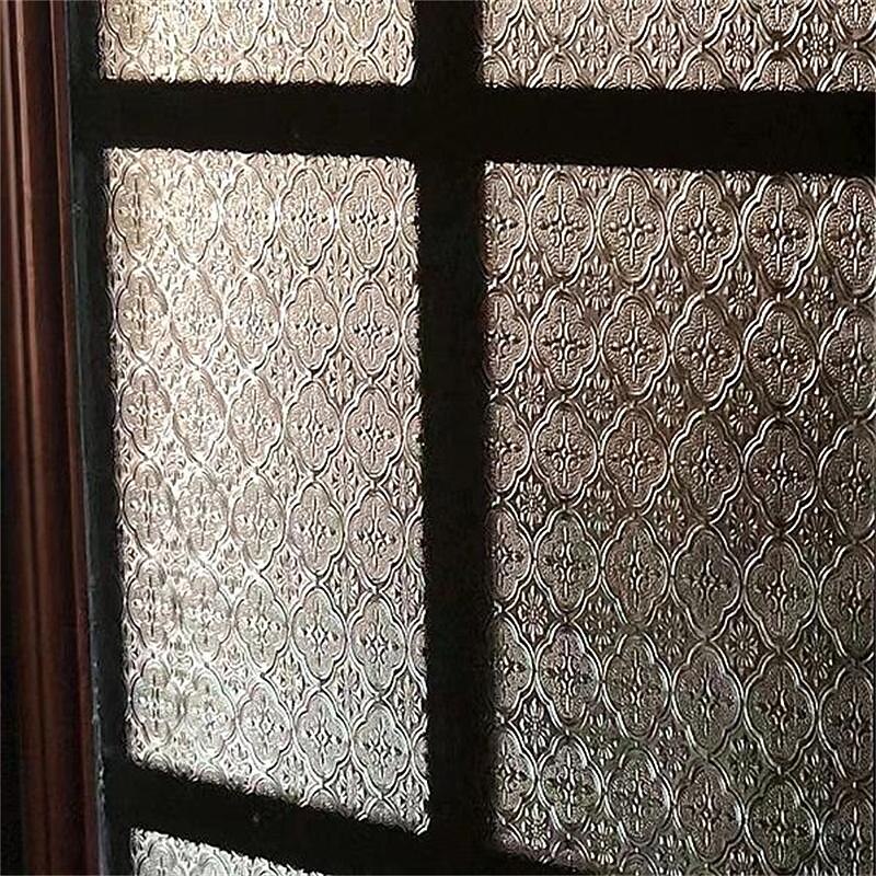 Window Privacy Film Frosted Glass Film Removable Vinyl Door Window Coverings UV Blocking Self Static Cling Non-Adhesive Window Clings Sticker for Home Decor4