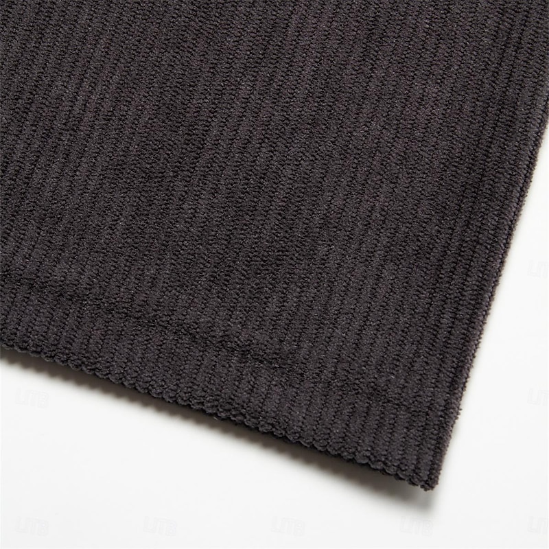 Men's Corduroy Shirt Henley Shirt Tee Long Sleeve Solid Color Plain Textured Fashion Designer Casual Pocket Buttons Henley Outdoor Casual Daily Summer Fall Winter Light Blue Navy Blue Green Henley3