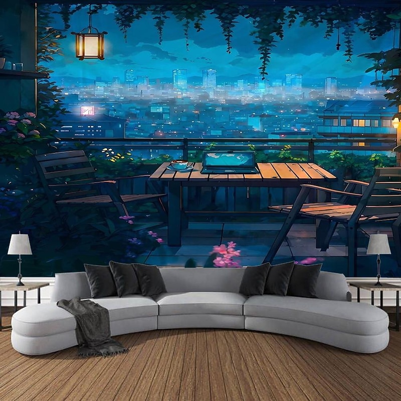 Nature Tree Cave Landscape Hanging Tapestry Wall Art Large Tapestry Mural Decor Photograph Backdrop Blanket Curtain Home Bedroom Living Room Decoration4