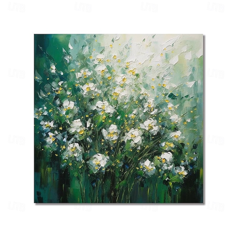 Oil Painting Handmade Hand Painted Wall Art Abstract Flowers Canvas Painting Home Decoration Decor No Frame Painting Only
