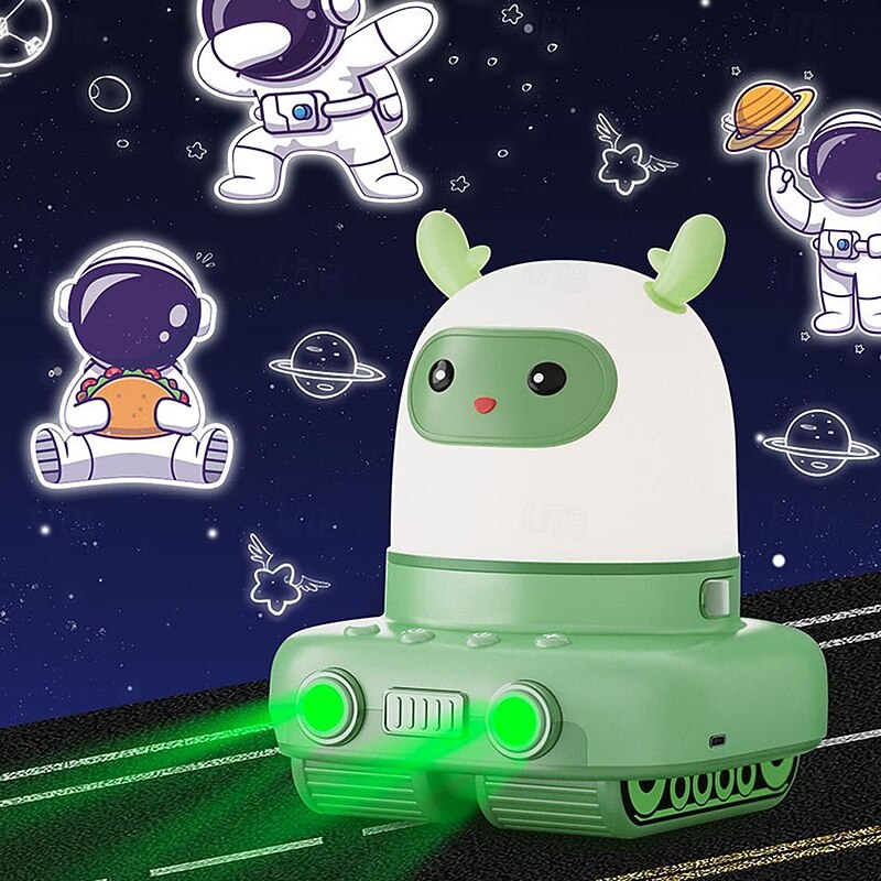 3 In 1 Night Light Projector with 360 Rotation Sliding Deer Car Night Light for Kids Gift 3 in 12