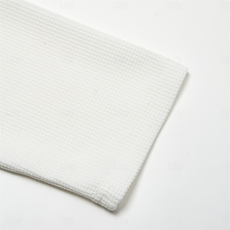 Men's Waffle T-shirt Tee Top Long Sleeve Shirt Long Sleeve V Neck Deep V Summer Solid Color Daily Casual Street Style V Neck Outdoor Street Causal Dark Grey Black White Top Tee for Men4