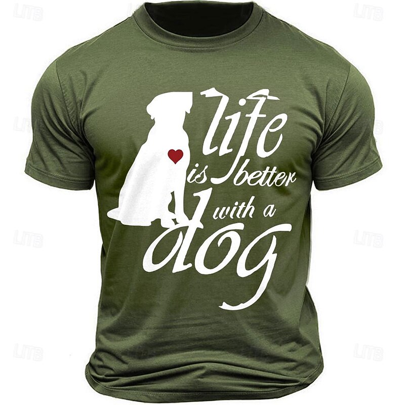 Men's Dog Lover Graphic T-Shirt 