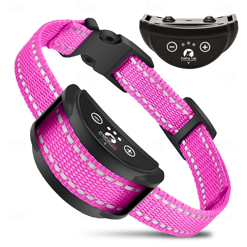 Waterproof Super Vibration Auto Stop Bark Collar - No Shock No Harm Only Training Love!2