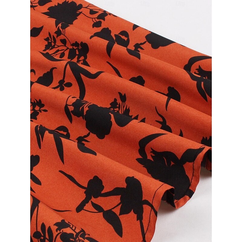 Retro Vintage 1950s Dress A-Line Dress Swing Dress Floral Fancy Dress Women's Carnival Masquerade Casual Daily Bachelorette Party Adults' Dress Homecoming Dresses4