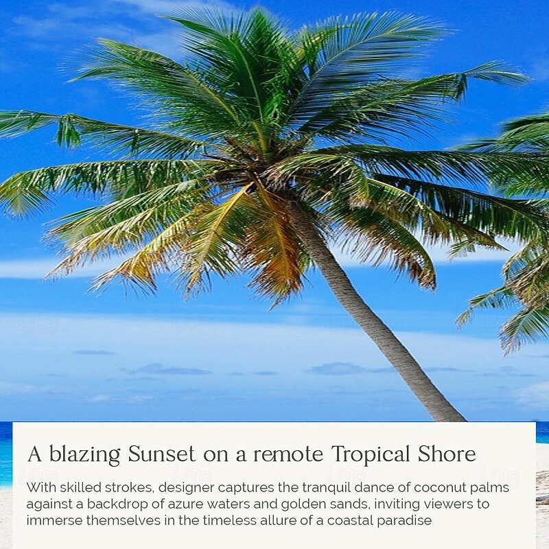 Wall Tapestry Art Decor Blanket Curtain Picnic Tablecloth Hanging Home Bedroom Living Room Dorm Decoration Landscape Sea Ocean Beach Coconut Tree3