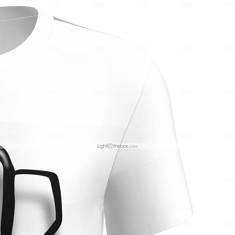 Men's Animal Spiders T Shirt Short Sleeve T shirt 3D Print Round Neck Shirt Designer Basic Casual Daily Linen Black White Summer Spring Clothing Apparel Plus Size S M L XL XXL 3XL 4XL2