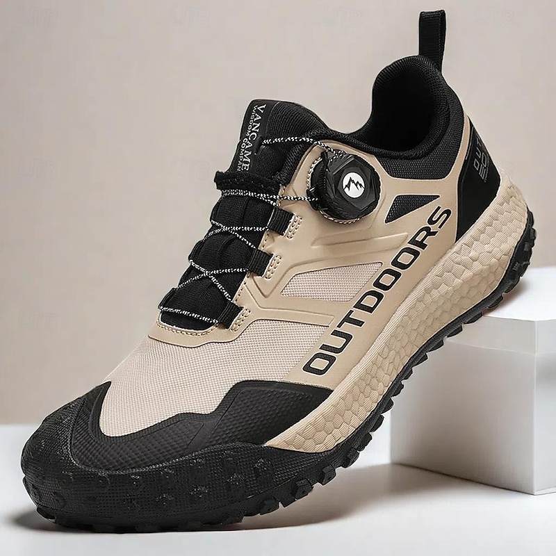 Men's Outdoor Hiking Shoes - Waterproof, Non-Slip, Lightweight Trekking Sneakers for Trail and Climbing Adventures