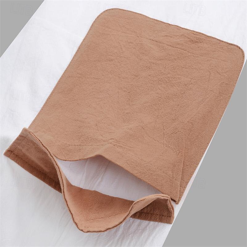 Men's Linen Pants Trousers Summer Pants Drawstring Elastic Waist Multi Pocket Plain Comfort Breathable Full Length Casual Daily Holiday Fashion Classic Style Black White Micro-elastic4