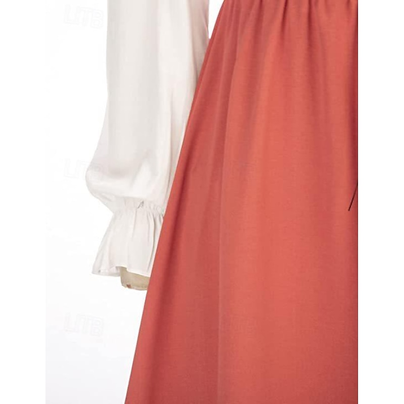 Retro Vintage Medieval Renaissance Dress Lady Viking Fancy Dress Women's Celtic Pirate Masquerade Casual Daily Adults' Dress4