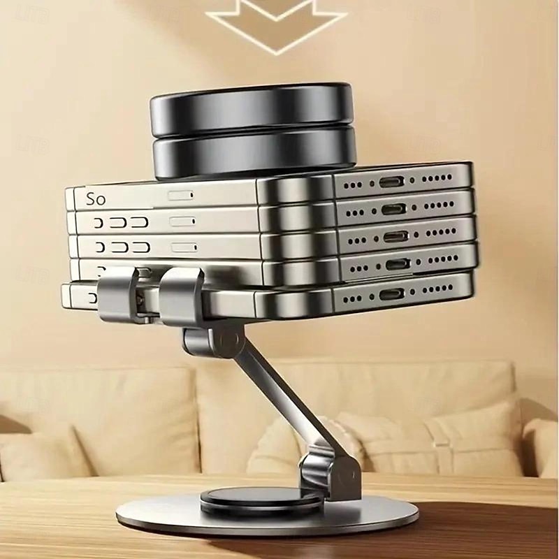 Phone Stand Portable Rotatable Foldable Phone Holder for Desk Compatible with All Mobile Phone Phone Accessory4