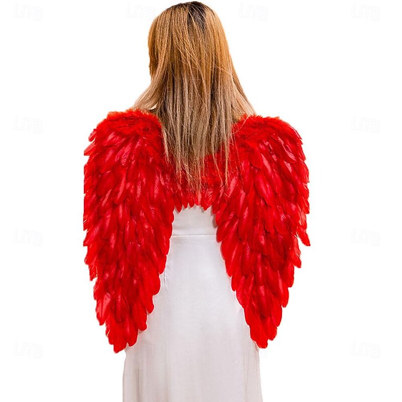 Halloween Feather Angel Wings Costume – Cosplay Costume for Women, Girls – Perfect for Halloween Cosplay, Christmas Ornaments, Holiday Parties, Catwalk Shows 60cm/23.6inch3