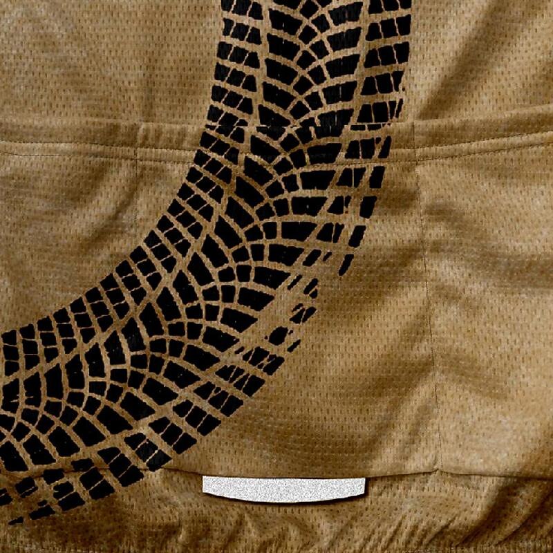 Men's Cycling Jersey Graphic Short Sleeve Bike Tee Tshirt Jersey with 3 Rear Pockets Mountain Bike MTB Quick Dry Anatomic Design Wicking Breathable Sports Khaki Clothing Apparel3