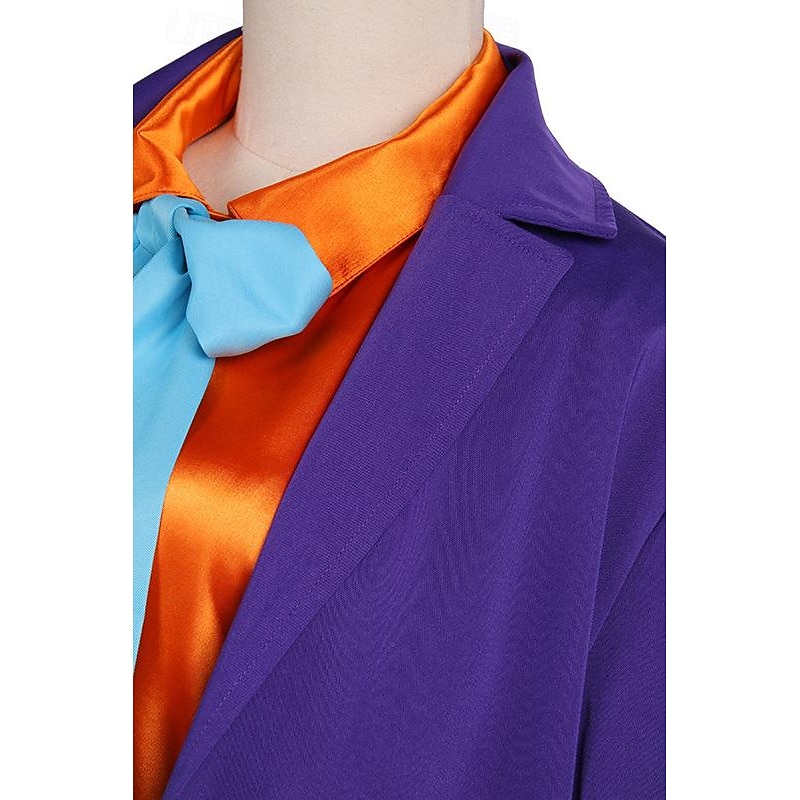 Joker Clown Halloween Coat Pants Hat Cosplay Horror Adults' Men's Women's Carnival Masquerade Party Easy Halloween Costumes Dress Up4