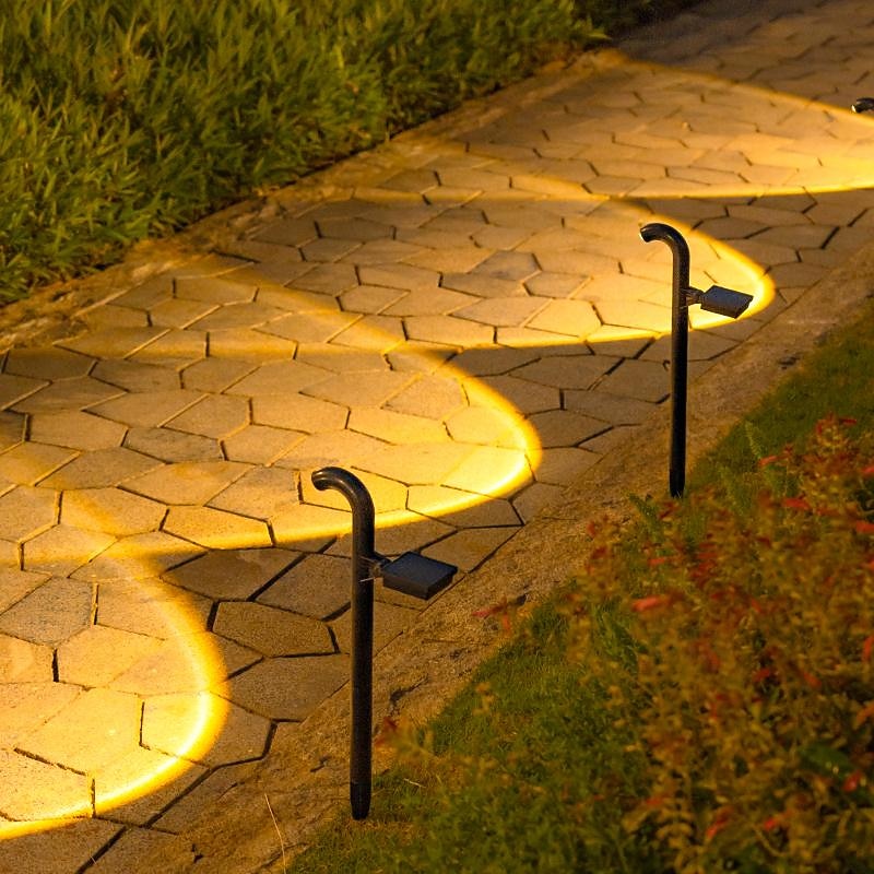 Solar Outdoor Spot Lights Waterproof Lawn Lamp Christmas Halloween Courtyard Yard Walkway Festival Projection Light Holiday Landscape Decor Lighting Solar Pathway Light2