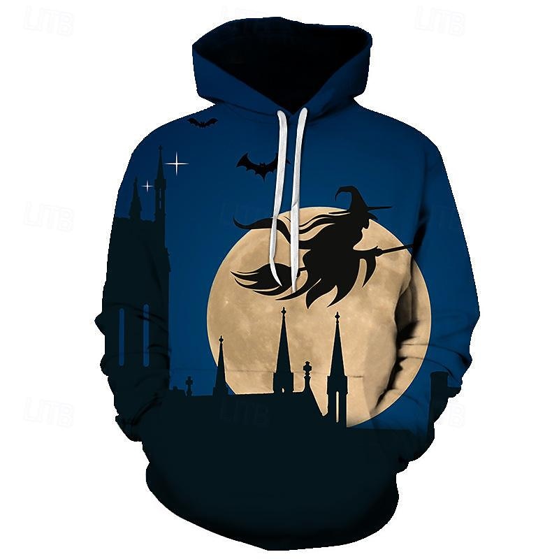 Halloween Pumpkin Hoodie Cartoon Manga Anime 3D Front Pocket Graphic For Couple's Men's Women's Adults' Halloween Carnival Masquerade 3D Print Casual Daily3