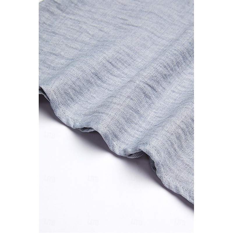 Women's Pink Blue khaki Summer Spring Maxi long Dress Maxi Dress Cotton Linen Dresses Casual Dress Sundress Basic Modern Daily Weekend Loose Fit Plain V Neck 12