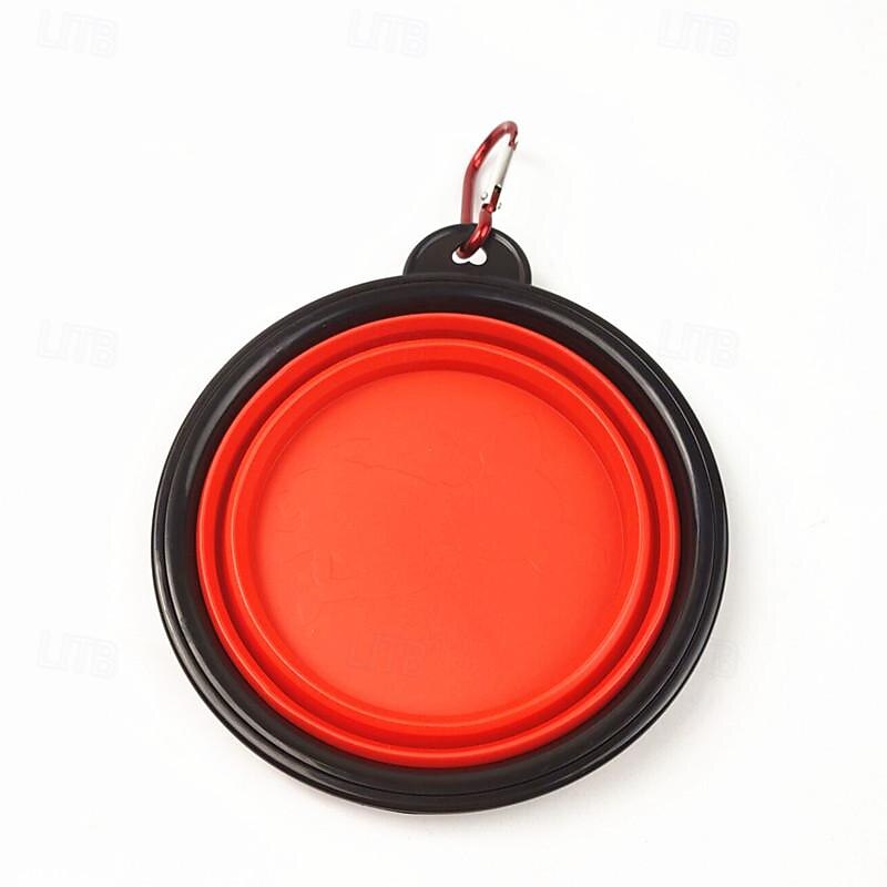 Dog Bowl Pet Collapsible Bowls for Cats Dogs Portable Pet Feeding Watering Dish for Walking Parking Traveling 2 Carabiners3
