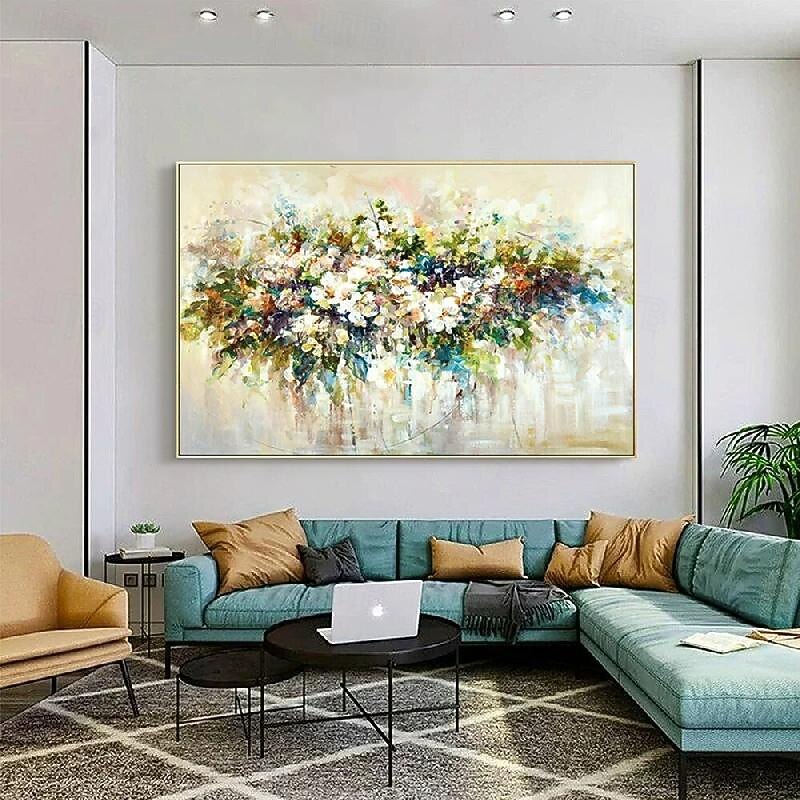 Abstract flower Oil Painting On Canvas handmade Modern Oil Painting Hand Painted Large oil  painting Wall Art painting For Home Decor2