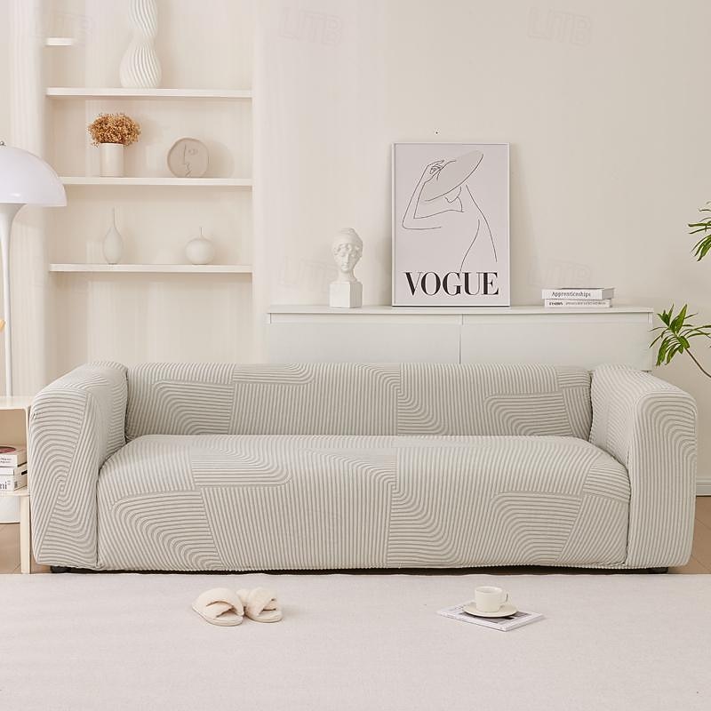 Stretchable Full Sofa Cover Slipcover Elastic All-Inclusive Couch Cover Anti-Slip and Durable Easy to Install and Machine Washable Perfect for Home Decor and Protection2