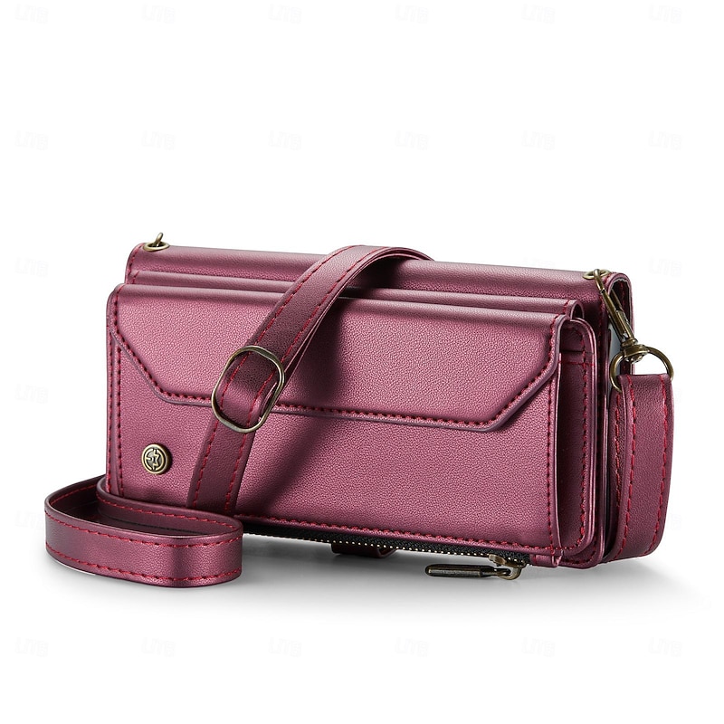 Phone Case For Samsung Galaxy Z Fold 5 Z Fold 4 Z Fold 3 Wallet Case Zipper with Lanyard with Wrist Strap Retro2