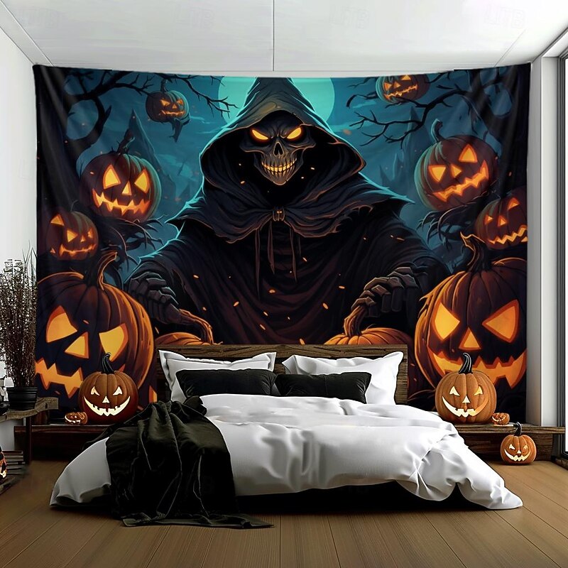 Halloween Decorations Girl Ghost Hanging Tapestry Wall Art Large Tapestry Mural Decor Photograph Backdrop Blanket Curtain Home Bedroom Living Room2