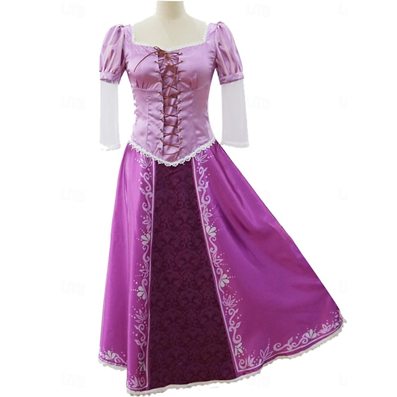 Rapunzel Princess Dress Cosplay Costume Cosplay Movie Cosplay for Women's Girls' Kid's Adults' Carnival Masquerade Event / Party Masquerade Bachelorette Party2