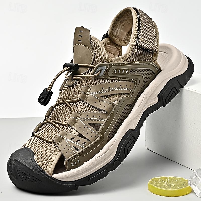 Men's Lightweight Breathable Hiking Sandals with Adjustable Straps and Durable Sole – Ideal for Outdoor Adventures