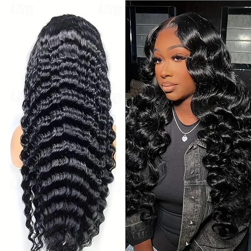 Ishow Hair Loose Wave Lace Frontal Wig 6x4 Transparent Lace Front HumanHair Wigs for Women - 10-28 inch with Wig Cap Included2