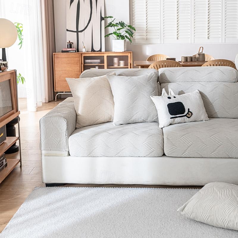 Universal stretch bird Plaid thickened jacquard all-inclusive sofa cushion cover 8