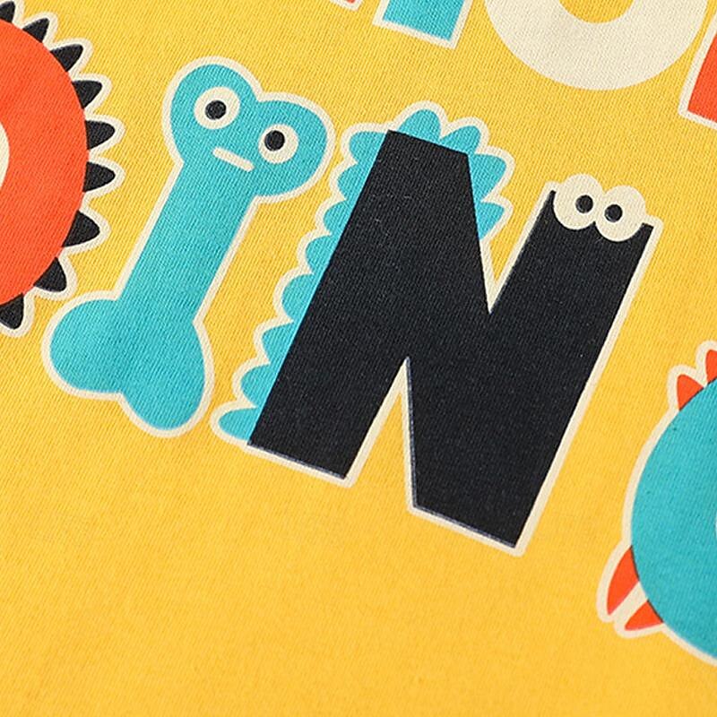 Boys 3D Cartoon Letter T-shirt & Shorts Short Sleeve Summer Active Sports Fashion Kids 4-7 Years Crew Neck Outdoor Vacation Sports Tailored Fit3