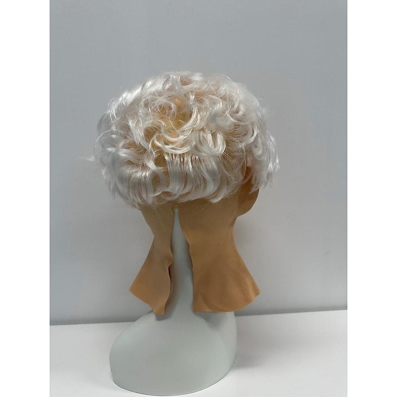 Old Man Mask Realistic Mask Adults' Horror Men's Gray / White Glue Cosplay Accessories Masquerade Costumes4