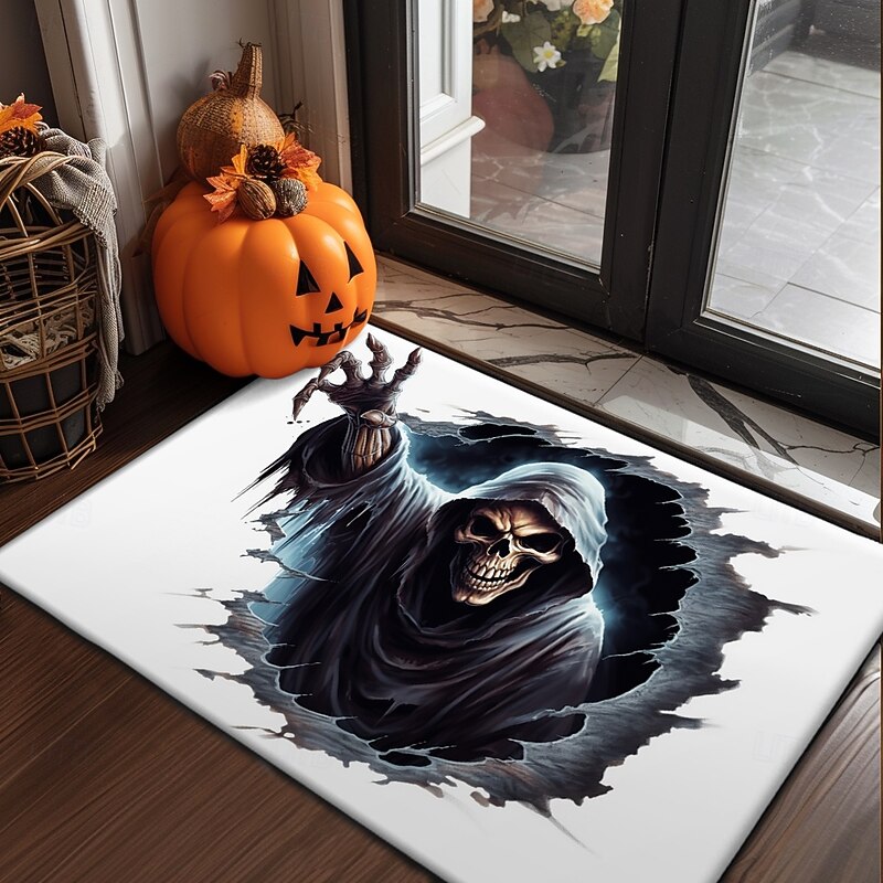 Halloween Decorations Monster Doormat Kitchen Mat Floor Mat Non-Slip Area Rug Oil Proof Rug Indoor Outdoor Mat Bedroom Decor Bathroom Mat Entrance Rug2